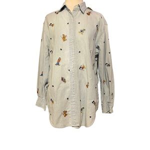 ⚠️SOLD⚠️ Disney Denim Button Down Top